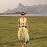 Sunset Halter Midi Dress